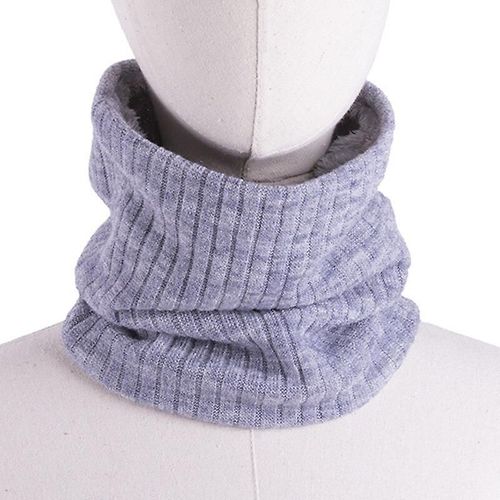 Écharpe À Anneau Tricotée Pour Hommes Et Femmes, Écharpe Élastique Épaisse, Chauffe-Cou Pour Garçons Et Filles, Écharpes Unisexes En Peluche, Taille Unique, Gris Clair, Hiver
