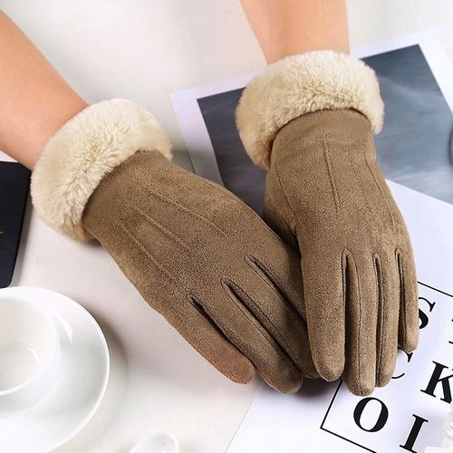 Gants En Velours Pour Femmes, Chauds, Coupe-Vent, Neige, Ski, Cyclisme, Mitaines, Taille Unique, Couleur C