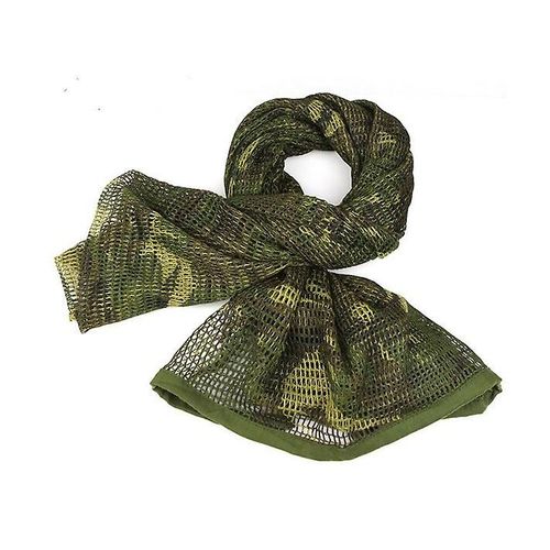Hommes Et Femmes Printemps Automne Et Hiver Camouflage Grand Filet Écharpe Châle Crème Solaire Multi-Usages Foulard Taille Unique Multicolore