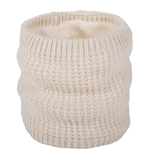 Automne Hiver Femmes Boucle Unique Bavoir Tricoté Épais Plus Velours Couple Pull Couleur Unie Chaud Automne Hiver Style Taille Unique Beige