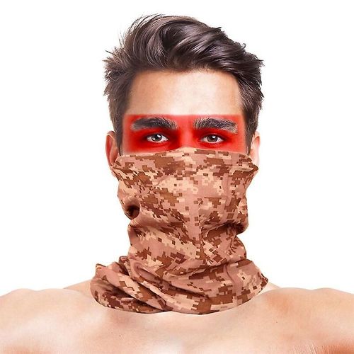 Série De Masques De Camouflage Pour Hommes, Protection Solaire Coupe-Vent, Foulard Magique Sans Couture, Écharpe De Conduite Multifonctionnelle En Plein Air, Taille Unique, Couleur T2