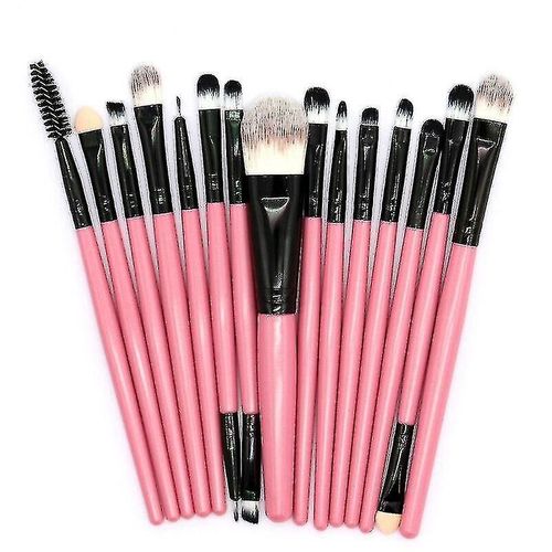 Ensemble De Pinceaux De Maquillage Professionnels, 15 Pièces, Pour Fond De Teint, Poudre, Fard À Paupières, Sourcils, Eyeliner 