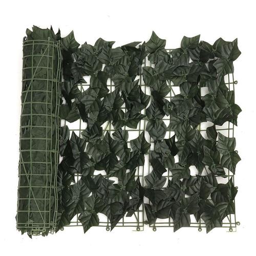 0.5x3m Brise Vue Artificielle Faux Ivy Leaf Clture De Confidentialité Écran Haie Décor Panneaux Jardin Extéri (Vert D)
