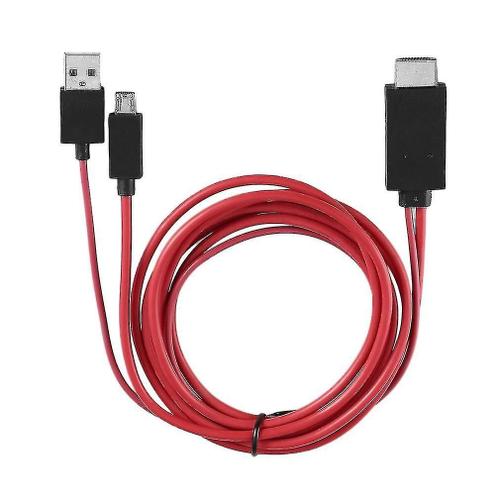 Câble professionnel Mhl 1080p Micro Usb vers Hdmi avec 11 broches pour Samsung Galaxy S1-4 Note1-4 S4 I9500 S3 I9300