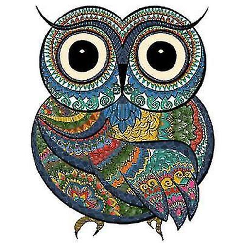 Jeu De Pièces De Puzzle Hibou Aux Grands Yeux Pour Enfants Et Adultes