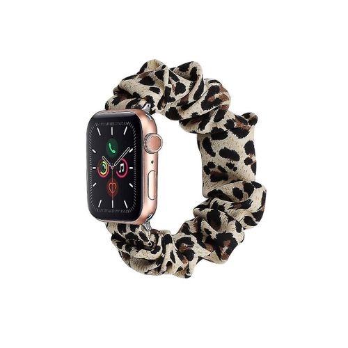 Compatible Avec Le Bracelet Apple Watch 38 Mm, 40 Mm, 42 Mm, 44 Mm, Chouchous Élastiques En Tissu Floral Doux Pour Apple Watch Series 6, Se, 5, 4, 3, 2, 1 -