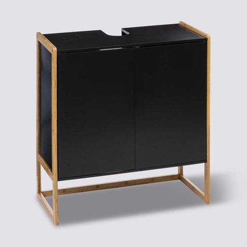 Meuble Sous Vasque En Bois - 70 Cm - Epuréo Noir