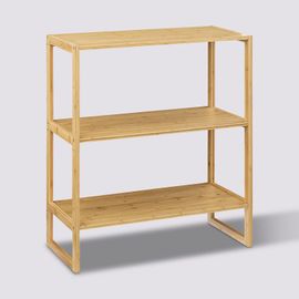Etagère À 3 Niveaux En Bambou "Lab'n Modul" - Beige - L 69,5 X P 33,5 X H 84 Cm