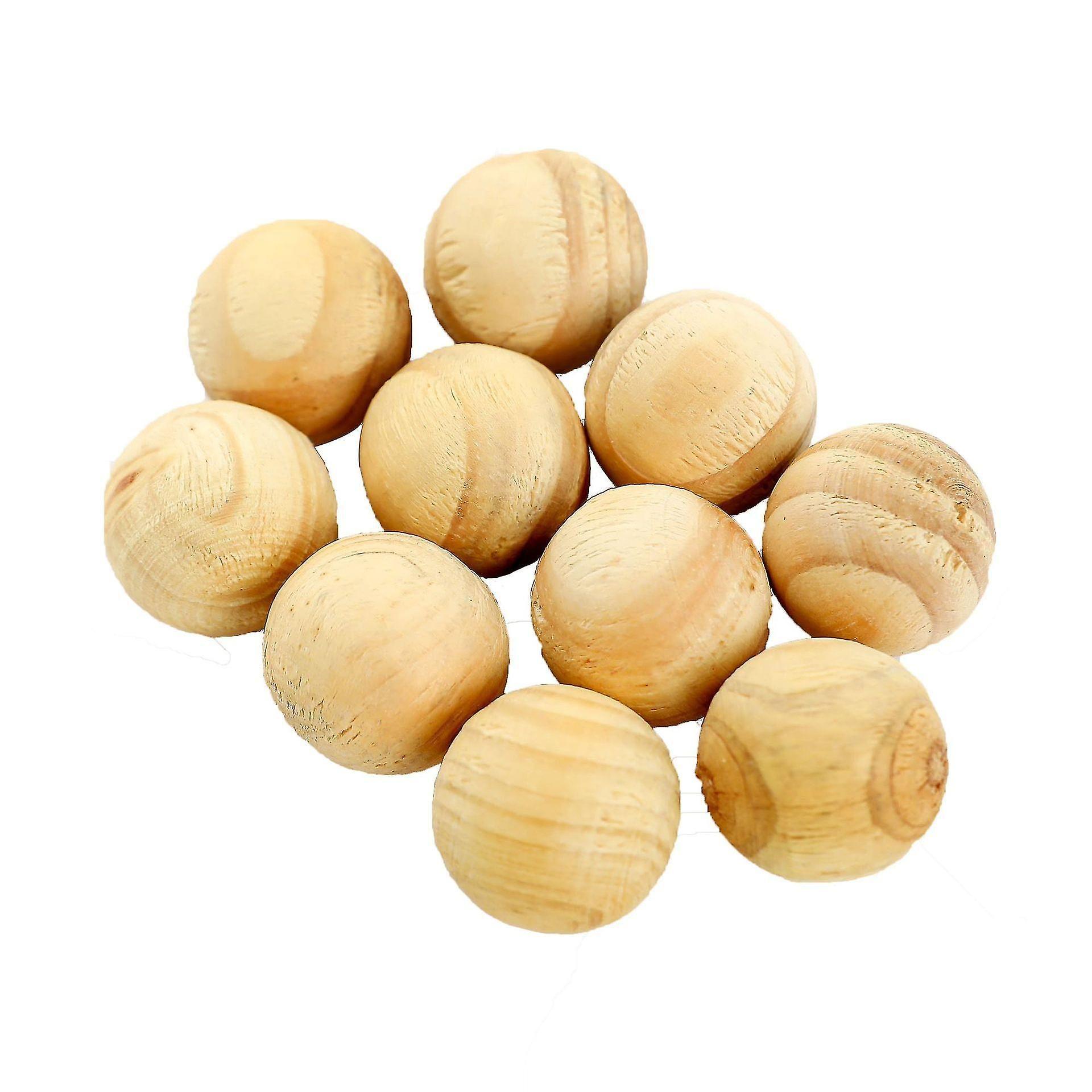 Boules de cèdre naturel, 24 pièces, boules de mites en bois de