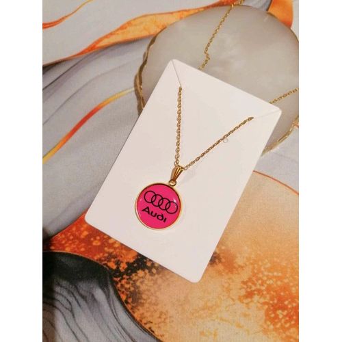 Collier Doré Audi Rose