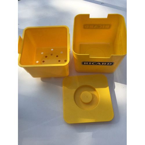 Rare Seau À Glaçons Ricard De Taille Xxl : 19 Cm X 19 Cm - Neuf