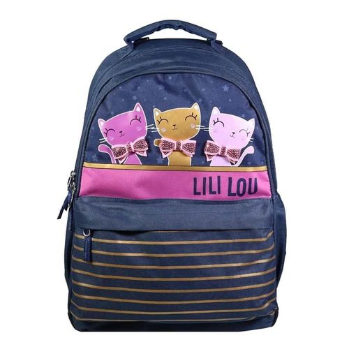 Sac À Dos Scolaire Lili Lou X Phileas Bleu