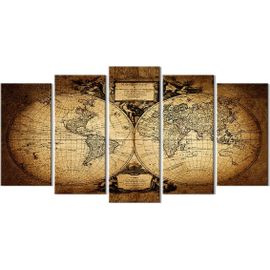 MuchoWow © Impression Sur Toile Decoration Murale Peinture 30x40 Cm Tableaux Art Décoratif Muraux Décoration Chambre Abstrait - Or - Bronze - Vert - Formes - M Dès 34,99 € - Sur