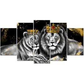 Toile Roi Lion Simba 30x40cm - Affiche Poster Chambre Bébé Garcon
