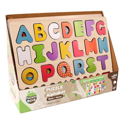 Mgm Pres/ De 12 Puzzles Bois - Alphabet Deco - 30x22,5 Cm  -