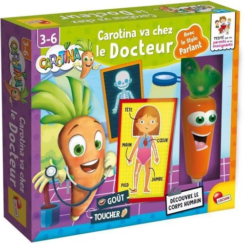 Carotina Va Chez Le Docteur - Découvre Le Corps Humain - Jeu D'apprentissage - Lisciani