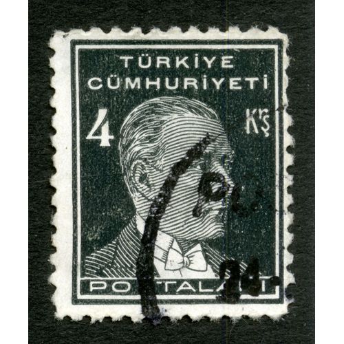 Timbre Oblitéré Turkiye Cumhuriyeti, Postalari, 4 Krs