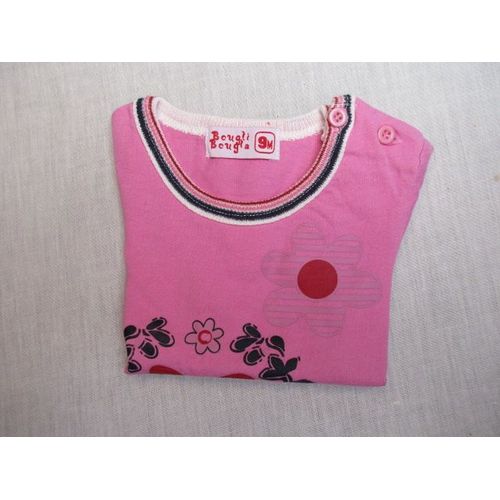 T-Shirt Rose, 9 Mois