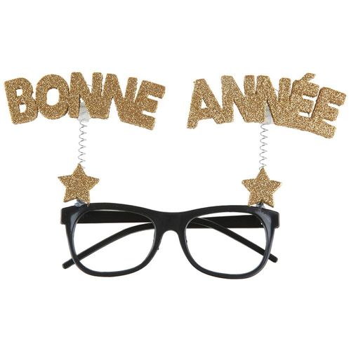 Monture Paire De Lunettes Bonne Année Or Adulte