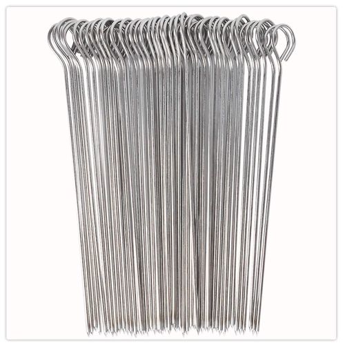 JD Europe Lot De 6 Brochettes Turques Adana Kebab En Acier Inoxydable Pour Barbecue Longueur 41 Cm, Largeur 2,5 Cm Et 2 Mm D'épaisseur