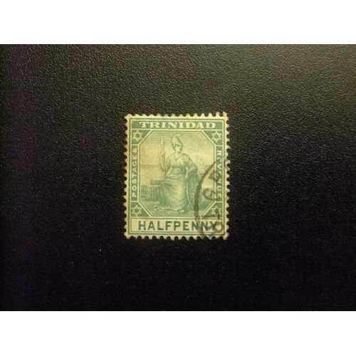 51 Trinidad Trinite 1905 1907 / Britania / Yvert 61 Fu Filigrane Ca Multiple