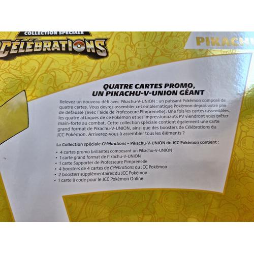 50€ sur Pokémon Coffret Pikachu-V-Union Célébrations 25 ans EB07.5 - Carte  à collectionner - Achat & prix