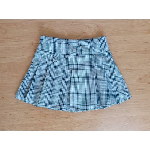 Mini Jupe Plissée Beige Et Noire À Carreaux. Lefties. 5 - 6 Ans