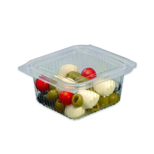 50 Barquettes À Charnières 250ml Transparent
