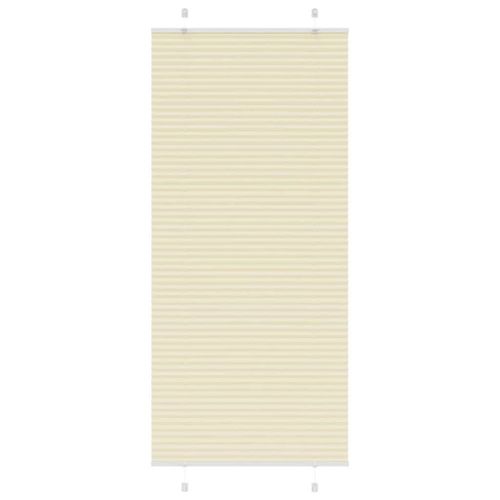 Vidaxl Store Plissé Crème 90x200 Cm Largeur Du Tissu 89,4 Cm Polyester