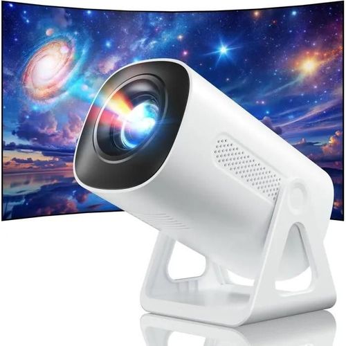 2025 Upgraded Android 11.0 Video Projector, Mini Projector with WiFi and Bluetooth, 4K 1080P Portable Projector, 270 Rotation H
