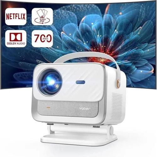 Videoprojecteur 4K - YABER - Natif FHD 1080P - Dolby 20W - WiFi 6 - Bluetooth 5.2