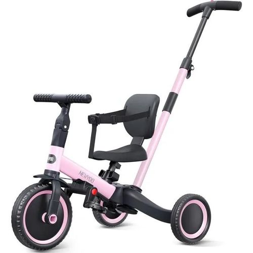 Newyoo 5 In 1 Tricycle Balance Bike, 1-3 Years Tricycle, Kids Tricycle With Push Bar, Kids Bike, Balance Bike, Handlebar, Safety Bar