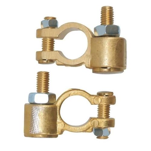 Cosses De Batterie - Autobest - Double Serrage - Bronze - Lot De 2 - Moteur Diesel