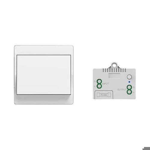 Interrupteur sans fil auto-alimenté, aucune pile requise, luminaire télécommandé sans fil, peut être installé directement. (1 To 1)