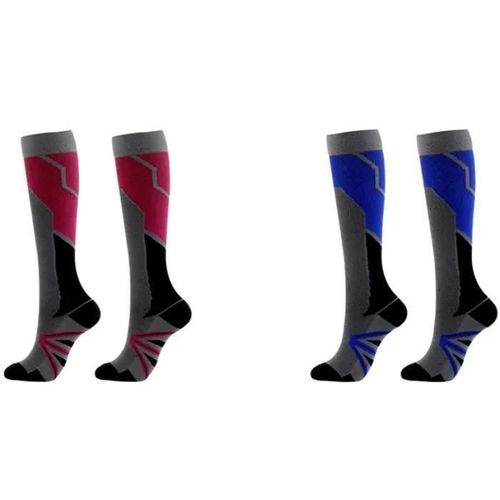 Chaussettes Longues Homme - 4pcs - Thermiques Haute Performance - Ski
