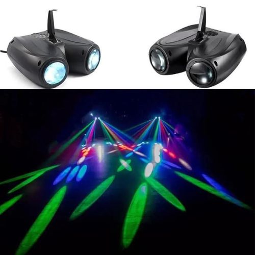 Lampe de Scène,Jeux de lumière Soirée - LED Disco Eclairage DJ spot Soirée Contrôle Sonore 128 LED