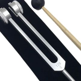 Diapason De Guérison Vgeby En Alliage D\'aluminium Ergonomique Avec Marteau Réflexe Et Sac De Rangement