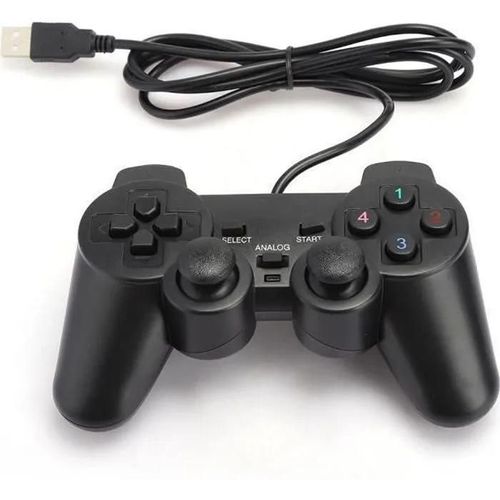 Console De Jeu Usb Console De Jeu Filaire Usb Portable Manette De Jeu Contrôleur De Jeu Noir Pour Ordinateur Pc(Noir )