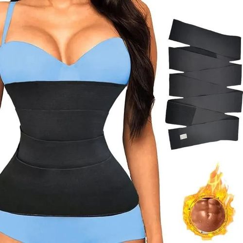 Corset Minceur Serre Taille Pour Femme - Gaine Amincissante Lingerie Shapewear Sculptante - Noir