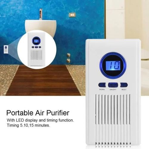 Générateur d\'ozone Stérilisateur purificateur d\'air Toilette Chambre Désodorisant Désinfection Machine AC220V EU Plug