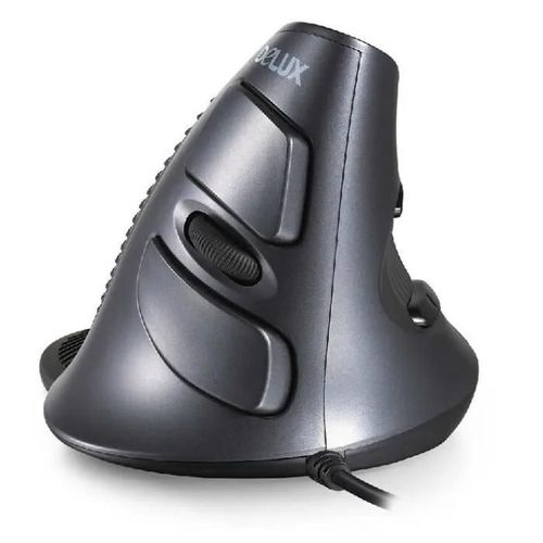 Souris Verticale - DeLUX - M618 - Filaire - Design ergonomique - Confortable