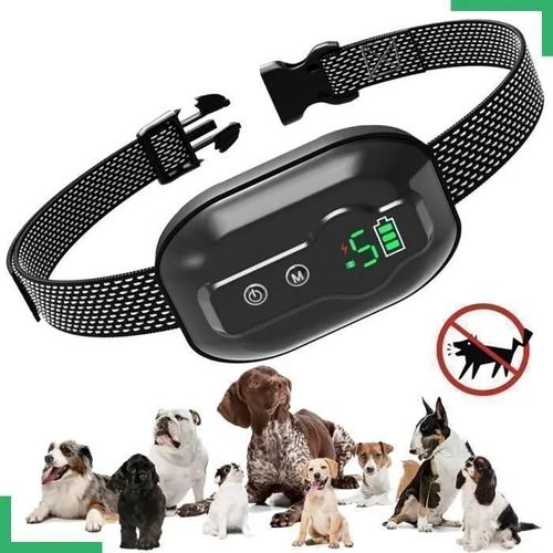 Collier Anti Aboiement Automatique Chien Rechargeable, 4 Modes Et 5 Sensibilité Intelligent Avec Ip67 Pour Petit/Moyen/Gros Chien