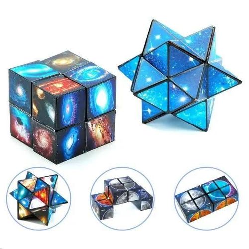 Cube Magique du Ciel étoilé - Magic Star Cube - Cube Transformant Jouet Anti-Stress pour Enfants et Adultes