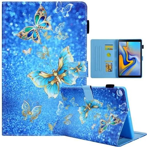 Étui Housse Samsung Galaxy Tab A7 10.4 Coque (Sm-T500- T505) Avec Support Pochette Tablette De Protection Antichoc Pu Cuir -K45