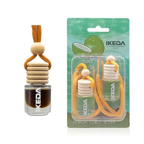 Coconutbouteille De Parfum De Voiture Suspendue En Verre,Diffuseur D'huile Essentielle,Désodorisant De Voiture,Parfums Aromatiques,Diffuseur De Parfum De Voiture