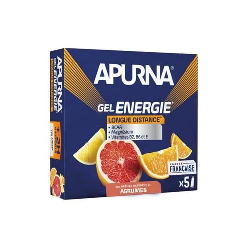 Boîte Gel Energie (5x35g)|Agrumes| Gels Énergétiques & Shooters|Apurna Nutrition 