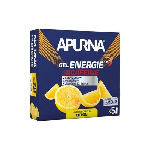 Boîte Gel Energie (5x35g)|Citron Caféine| Gels Énergétiques|Apurna Nutrition 