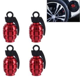 Bouchon de Valve lumineux pour pneu de voiture, 1 ensemble, capuchon de  noyau de Valve de crâne de moto (rouge)
