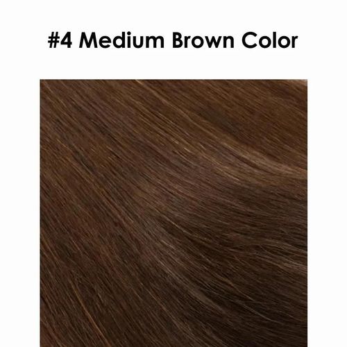 Medium Brown Color 4 Cheveux Humains Droits 16x18cm Base En Soie Topper Pour Femmes Cuir Chevelu Naturel Haut Européen Cheveux Topper Partie Libre 4 Clips Dans Le Morceau De Cheveux