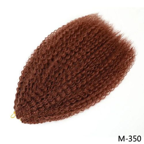 20inches-50cm Extension De Cheveux Tressés Crépus Bouclés 20 30 Pouces Boucles Afro Synthétiques Extensions De Tresses Au Crochet Ombre Rose Argent Gris Postiche